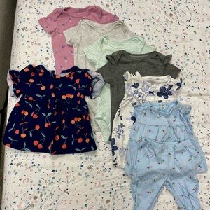 0-3M Girl Onesies